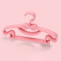 Miniatyrbillede 1 af 5: 10 STK Børneopbevaringsbøjler Plast Tykke sløjfe knude frakketørrer bøjle til småbørn Baby Pink