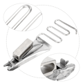 Pikkukuva 8 / 8: Kaare reunan sitoja Hemmer Folder korkealaatuinen metalli High-Head ompelukone tarvikkeet Inlet 18MM
