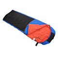 Miniatyrbild 6 av 8: Uppvärmd sovsäck USB-strömförsörjning Camping uppvärmd sovsäck för backpacking vandring resor kuvert stil blå orange