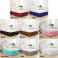 Miniatyrbilde 5 av 6: Sengeskjørt Elastisk omslag Vaskbar Fade Proof Omslagsskjørt for Home Hotel Ming Blue King