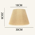 Miniatyrbillede 2 af 5: Bordlampe Lampeskærm Tilbehør E27 Nedre Diameter 30cm Gul