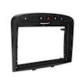 Miniatyrbillede 2 af 8: 9in 2-DIN bilstereo ramme instrumentbræt panel sort udskiftning til Peugeot 408 2013