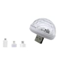 Miniatyrbillede 2 af 3: 2025 Ny Bærbar Mini Usb Rgb Led Disco Scene Lys (Gul)