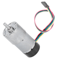 Miniatyrbillede 4 af 8: JGB37‑3530 DC12V Encoder Metal Gearmotor Speed Reduction High Torsion Encoder Gear Motor6RPM