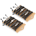 Miniatyrbillede 2 af 8: 12 stk. håndstrikkede armbånd i ko-spaltet læder, unisex flettet moderigtigt håndledsmanchet dekoration