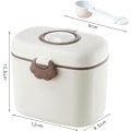 Miniatyrbilde 2 av 5: Bærbar pulvermelkdispenser - Praktisk oppbevaringsbeholder for spedbarn