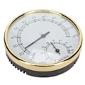 Miniatyrbild 7 av 8: Bastu Rumstermometer Väggmonterad Klarskala Fysisk induktion Hygrometer i rostfritt stål