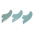 Miniatyrbilde 7 av 8: 3 stk Surfebrettfinner PVC Surfing Thruster Finnesett for Longboard Paddleboard Tail tilbehør