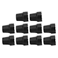 Miniatyrbillede 7 af 8: 10 stk. Krykkespids Gummi 19 mm Indvendig diameter Skridningsmodstand Universal Heavy Duty Walking Cane Tip Sort