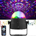 Miniatyrbilde 2 av 5: Mini Diskokule LED Partylys Musikkontroll 360 Roterende Kulelys RGB Scenelys med Fjernkontroll for Fester og Festivaler.