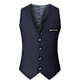 Miniatyrbilde 1 av 3: Slank passform Plus Size Herre Vest for Business, Bryllup, Formelle eller Uformelle Anledninger 3XL Navy Blue