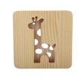 Miniatyrbilde 2 av 8: 3D giraff trelampe 360 ​​graders bestråling hult mønster Varmt hvitt lys LED tre nattlys for hjemmet i stuen