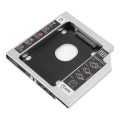Miniatyrbillede 3 af 8: SATA til SATA 2. HDD SSD kabinet 2-kanals beskyttelse harddisk Caddy sag bakke til 12,7 mm CD DVD ROM optisk drev slot