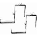 Miniatyrbilde 4 av 4: Svart Blomsterpotte Stativ - Breddejusterbart Robust Plantekassestativ - Metall Blomsterpotteholder for Balkong