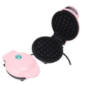 Miniatyrbillede 7 af 8: Mini vaffeljern, dobbeltsidet, rund, multifunktionel morgenmadsmaskine til toastsandwich, EU-stik, 220V, pink