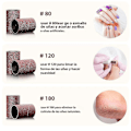 Miniatyrbillede 4 af 5: 100 stk. neglepoleringsstrimler med 80/120/180/240 grader professionelt manicureværktøj egnet til akryl neglebor sæt NSB240Grit-100stk