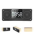 Pikkukuva 8 / 8: Bluetooth Mini Langaton Herätyskello Ulkoilman Kannettava Liitäntäkortti Bass Musiikkikaiutin (Keltainen Puun Syy)
