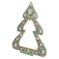Miniatyrbild 5 av 8: Rhinestone-målning fulländad hantverk DIY-produktion akrylmaterial kristalljulgran
