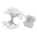 Miniatyrbillede 4 af 8: LED-lyskæde runde kugleform 8 tilstande timing 20 LED'er 2M vandtæt bærbar dæmpbar dekorative fe-lys