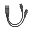 Miniatyrbild 5 av 8: Splitter power IEC320 C14 hane till dubbel IEC320 C5 power hona för bärbar dator power 100‑250V
