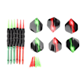 Miniatyrbild 1 av 8: 6PCS Professionell Färgglad Säker Mjuk Nickel Svart Järn Fashionable Unik Konkurrenskraftig Underhållande Dart Kit Attraktiv Present