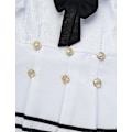 Pikkukuva 5 / 5: Lasten tyttöjen merimiesuniformu Cosplay-asu Koulukuoro Tanssipukusetti 110cm Musta Valkoinen