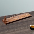 Miniatyrbilde 4 av 5: Keramisk Røkelsesbrenner Håndverks Ornament Røkelseskar Dekorasjon for Yoga SPA Kontor 23.7 x 5.4 x 5.6cm