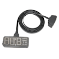 Miniatyrbild 2 av 8: Bil HUD-display OBD2-mätare Vindruta skärm projektor 3D reflektion Överhastighet Vattentemperatur Spänning Felalarm