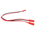 Miniatyrbilde 4 av 8: JST-pluggsplitter JST hann-hunn Y-kabel 1 hunn til 2 hann parallell adapterkabel for RC-bil, fly og båter