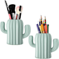 Miniatyrbild 1 av 4: 2 Stycken Kaktus Pennhållare Kaktus Pennbehållare Skrivbordstillbehör Pennkoppar Kosmetisk Sminkborsthållare för Student Multifunktionell Förvaringslåda Av