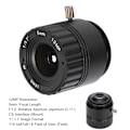 Miniatyrbild 8 av 8: 5 mm 12 MP HD F1.2 1/1.7 CS-fäste fast CCTV-kameraobjektiv