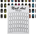 Pikkukuva 4 / 7: Nail Art False Tips Display Board - 50 kpl valkoinen kynsilakka paletti geelilakan värikorttiin