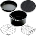 Miniatyrbillede 4 af 8: 10 stk Airfryer Bagetilbehør 3.2Qt-5.8Qt Airfryer Til Pizzaer Kager Brød Quiches Pandekager 8 7 6 tommer Valgfrit