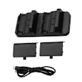 Miniatyrbillede 4 af 4: Hurtig oplader til XBOX ONE Controller Dual Charging Dock Charger med 2 stk. genopladelige til XBOX ONE Controller Battery Stander