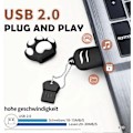 Miniatyrbillede 5 af 5: USB Flash Drive 128 GB, USB 2.0 Flash Drive, 128 GB Bærbar USB Stick USB Flash Drive Ekstern Lagring Hukommelse til Computere Fjernsyn Bil Sort