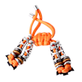 Miniatyrbillede 5 af 8: Flettet urrem - Unikt håndvævet holdbart etnisk urarmbånd til Xiaomi 8 Pro Orange