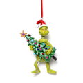 Miniatyrbillede 1 af 5: Julepynt Grinch Resin Træ Hængende Dekorationer 2 Stykker Grøn