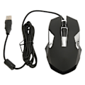 Miniatyrbillede 3 af 8: RGB Gaming Mus 7200 DPI Programmerbare Knapper Baggrundsbelysning Software Support DIY Rapid Fire Button USB Wired Game Mus Sort