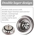 Miniatyrbillede 3 af 4: 304 Rustfri Stål Vask Afløb - Til Køkkenvask - 1 1/2\" - Diameter: 114mm