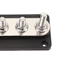 Miniatyrbillede 5 af 5: 4 Studs Strømfordelingsblok 12-48V 150A Messing Nikkelbelagt til Biler Lastbiler RV'er Marinebåde Sort