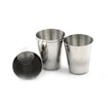 Miniatyrbilde 3 av 5: Nytt 4 stk Camping / Reise Rustfritt Stål Shotglass Sett