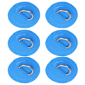 Miniatyrbillede 6 af 8: 6 stk. oppustelig båd DRing Pad Patch PVC holdbar marine rustfrit stål fast spænde (blå)