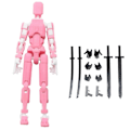 Miniatyrbilde 1 av 5: Multi-leddet bevegelig robot 3D-printet mannequin Toyslucky -E