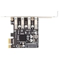 Pikkukuva 7 / 8: USB 3.0 PCIE -laajennuskortti PH64 2U/4U VL805 Chip 5Gbps Lähetys 4-porttinen USB laajennuskortti Windowsille
