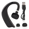 Pikkukuva 1 / 8: Vedenpitävät langattomat kuulokkeet Bluetooth In Ear -kuulokkeet Stereo Monaural Ear Hook -nappikuulokkeet (musta)