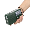 Miniatyrbilde 3 av 8: Plast utendørs nødlysradio håndsveiv genererer elektrisitet multifunksjons lommelykt mobiltelefonlading