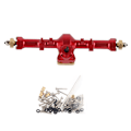 Miniatyrbilde 1 av 8: Komplett bakakselmontering i aluminiumlegering for Axial SCX24 AXI90081 1/24 RC-bildeler Rød