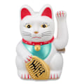 Miniatyrbillede 1 af 8: Batteridrevet lykkekat - Vinkende kat til hotel, restaurant, 5 tommer, hvid kat 0255C