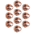 Miniatyrbillede 6 af 8: 10 stk. sy på rhinsten krystaller skinnende knapper dekoration til DIY håndværk tøj sko tasker (0,71 x 0,75 tommer pink dråbeformet)