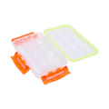 Miniatyrbilde 7 av 8: Fiske Agn Boks Liten Transparent Vanntett Fiskeutstyr Oppbevaringsboks Organizer